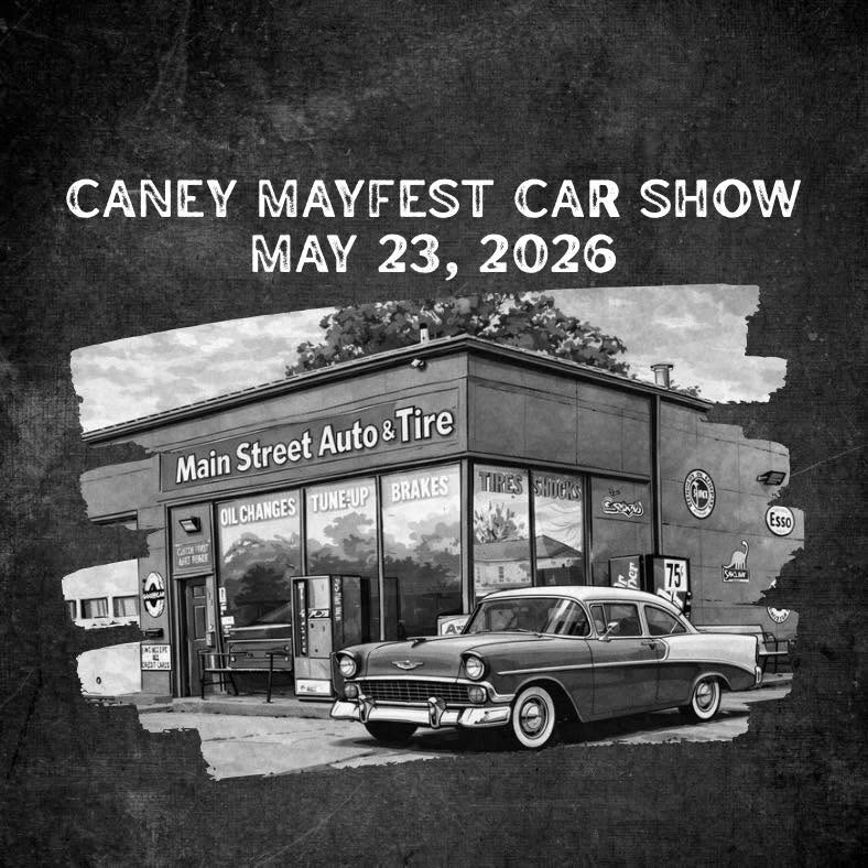 Caney Mayfest Car Show — May 23, 2026 — sponsored by Main Street Auto & Tire